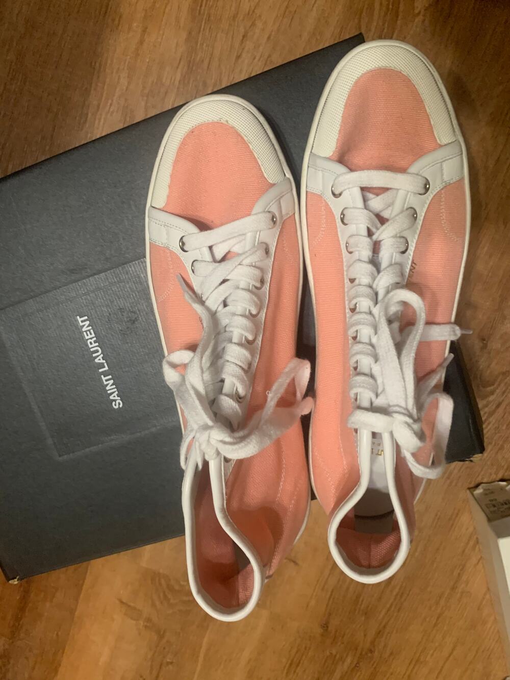 Saint Laurent Pnk Canvas Sneakers